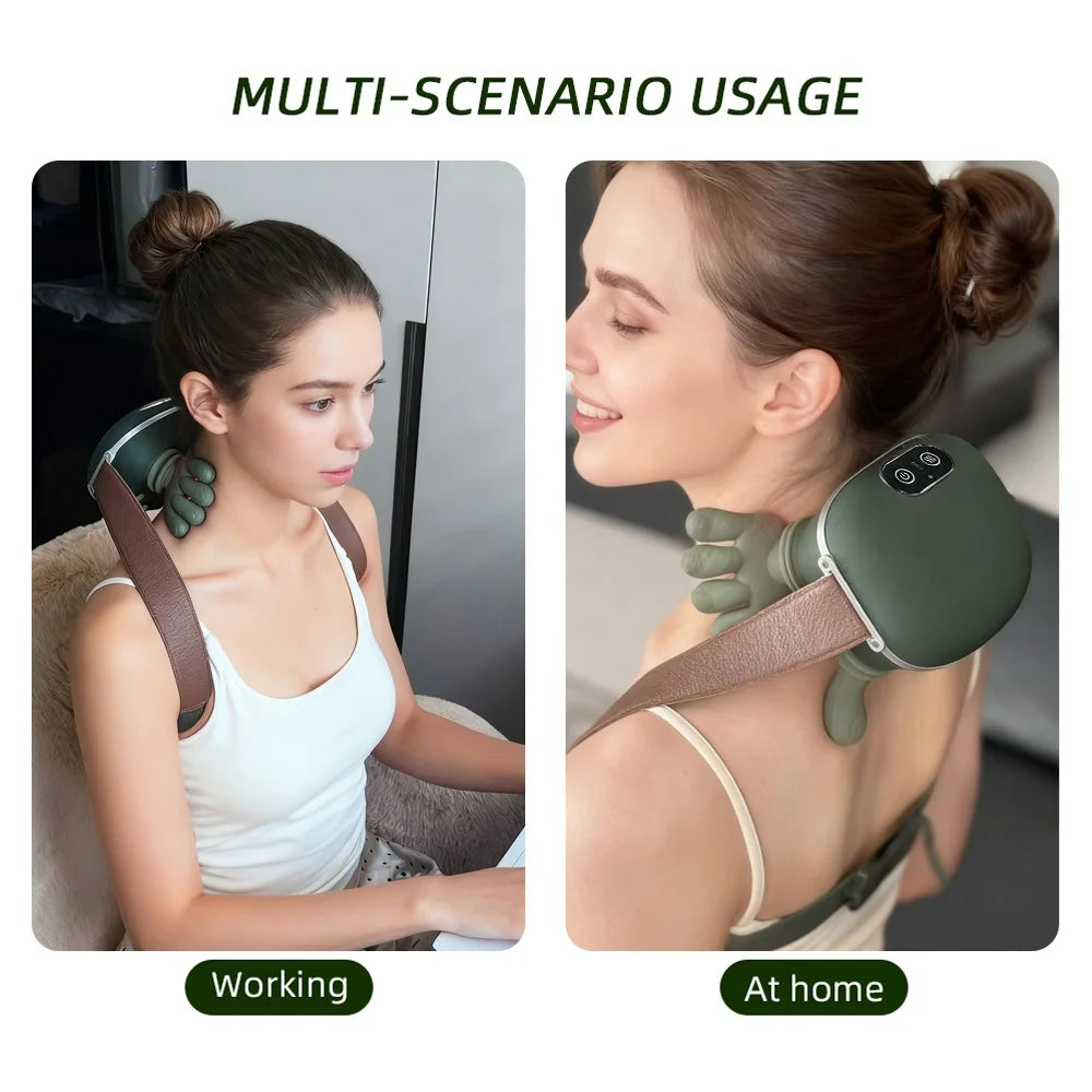 Bionic Finger Shiatsu Neck Massager | Cordless Deep Tissue Shoulder Pain Relief