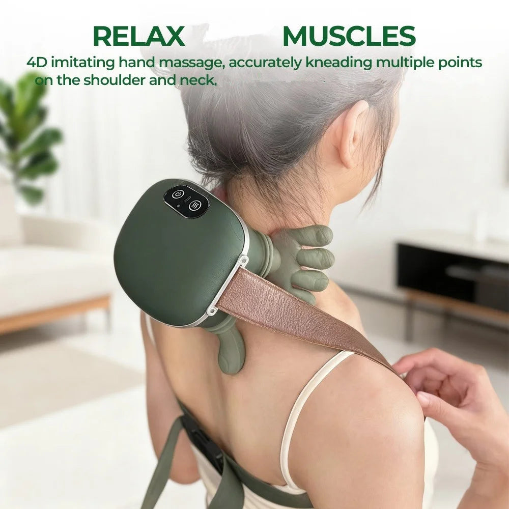Bionic Finger Shiatsu Neck Massager | Cordless Deep Tissue Shoulder Pain Relief