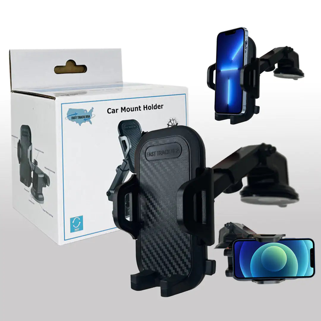 Hands-Free Driving Essential: Universal Windshield/Dashboard Phone Holder (360° Rotation)