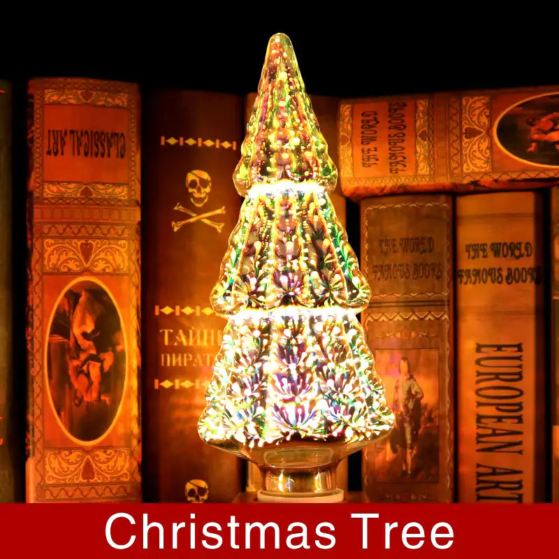 💡 G80 3D Decorative LED Bulb - Colorful Fireworks Effect | E27/E26 Vintage Starburst Novelty Ligh